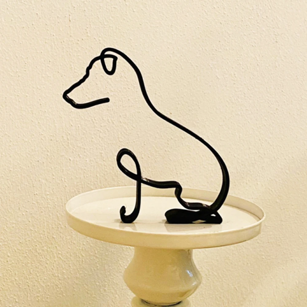 Художественная Скульптура для собаки железные украшения в виде животных