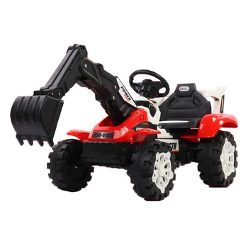 

Children's electric car toy engineering vehicle old toy battery dual drive with remote control knight excavator large