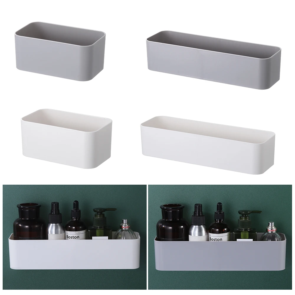 Hanger Organizer Storage-Box Wall-Shelf Remote-Control-Holder Cosmetic Adhesive Bathroom