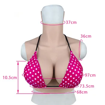 

Transgender False Breast Forms Crossdresser Artificial Silicone Fake Boobs G Cup Shemale Pechos Crossdressing Cosplay Latex