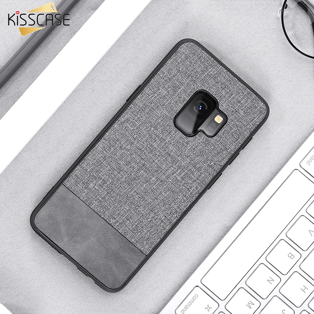 KISSCASE ткани однотонный чехол для samsung S10 5G S9 S8 плюс S10E телефонные футляры A7 A8 A6 J6 2018