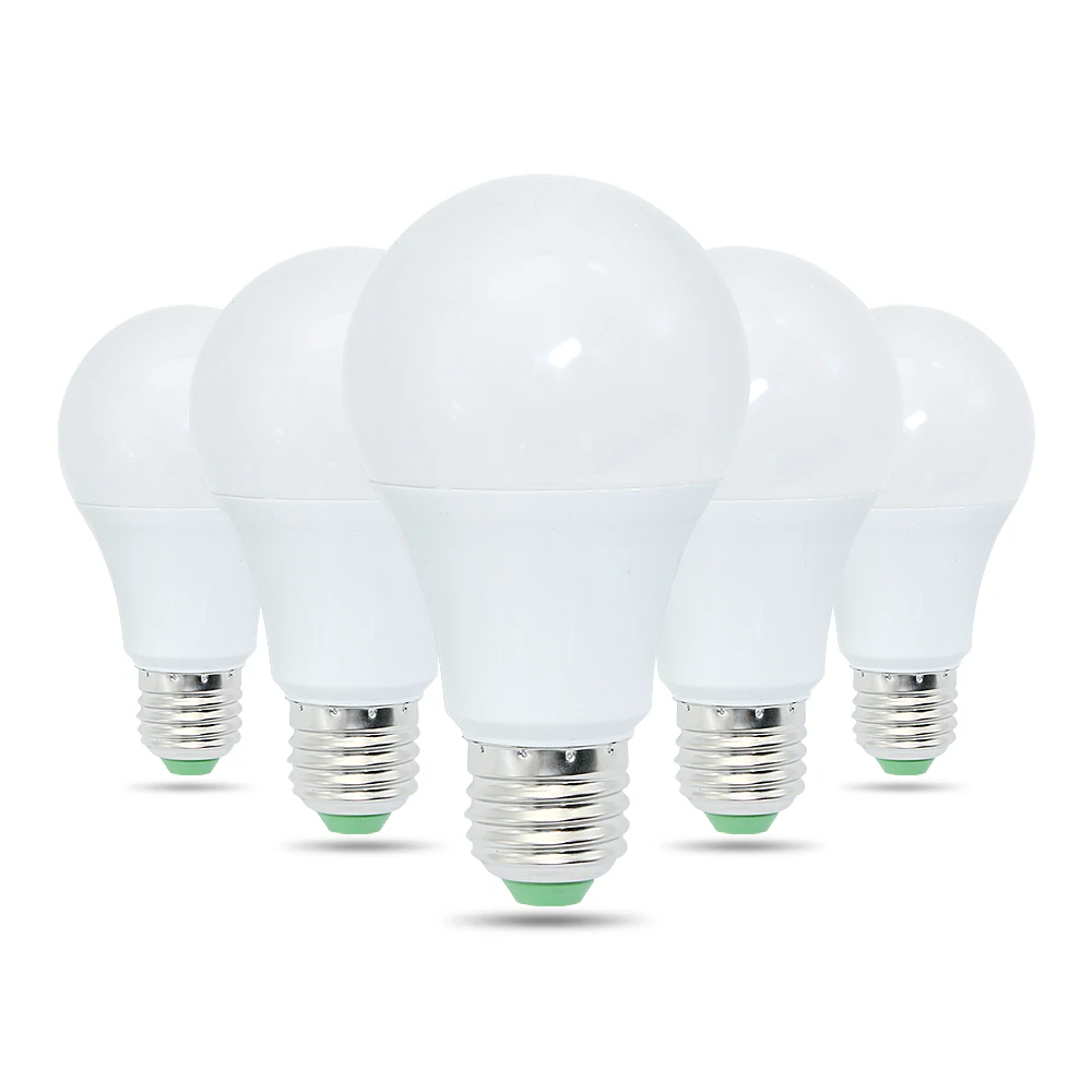 Новейшие светодиодные лампы DC 12V E27 3W 6W 9W 12W 15 W энергосберегающие SMD 2835 Алюминиевые
