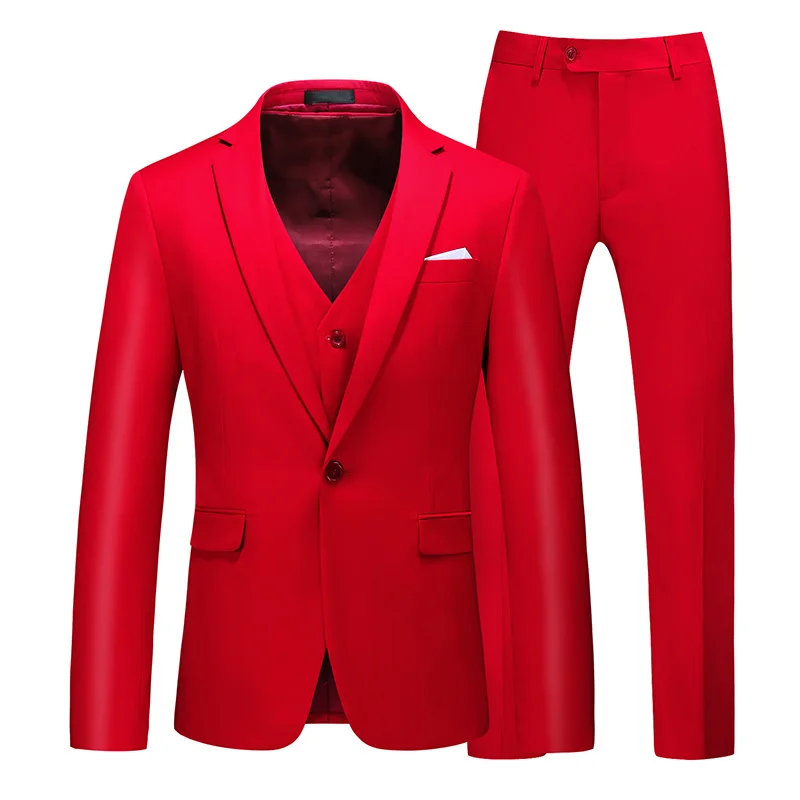 High-end customized royal blue men's suit suit wedding Blazer men's suit business formal party black large size M-6XL tuxedo men