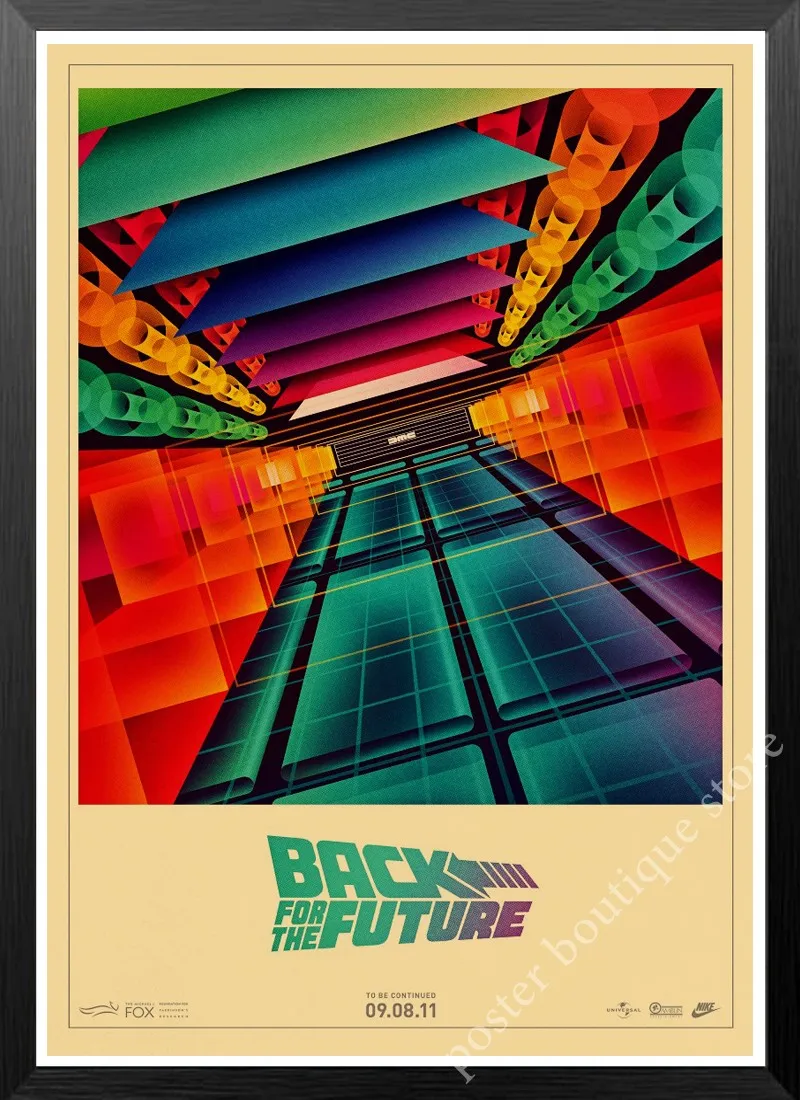 Classic Movie Back To The Future Vintage Posters For Home/Bar/Living Decor kraft Paper high quality poster wall sticker