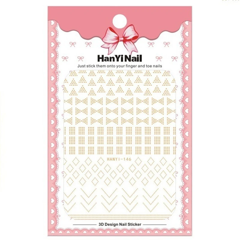 Nusx 4 Designs Gold Silver Metal Nail Sticker Lines Multi size Strip Adhesive Nail Art Transfer 3