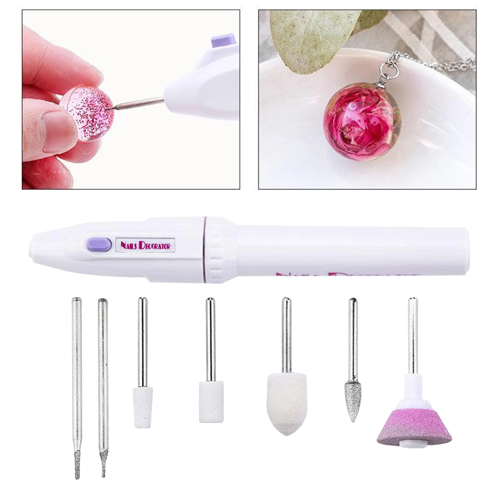 Drill Equipments with 7 Drill Screw Epoxy Resin Jewelry Making Tools Grinding Polishing Tools for Jewelry Diy Handmade