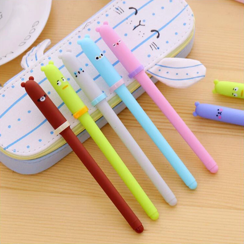 

Dog Expression Gel Pen Office Stationery Color Black And Blue Ink 0.5mm School Supplies Pen 1PCS