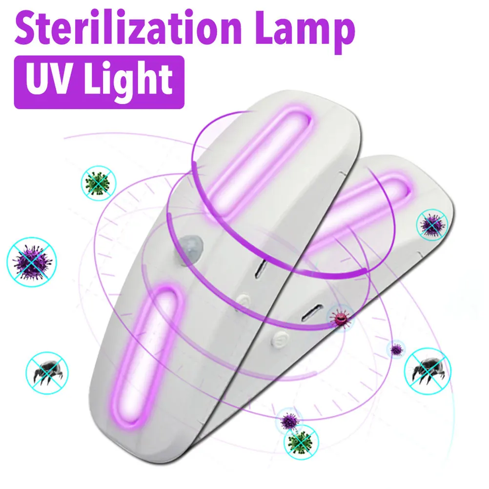USB Rechargeable UV Sterilization Lamp Portable Purple Light Disinfection Handheld Sterilizer for Indoor Outdoor | Дом и сад