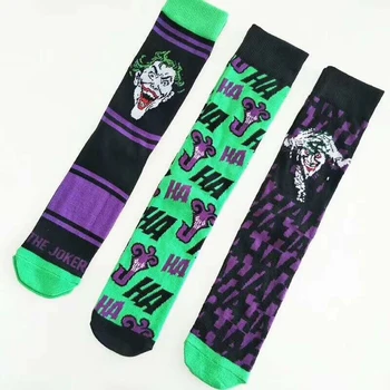 

The Joker Cosplay Sock Tall Tube Socks Sweat Sock Harley Quinn COS Sock Men And Women Lovers High Stockings Christmas Gift