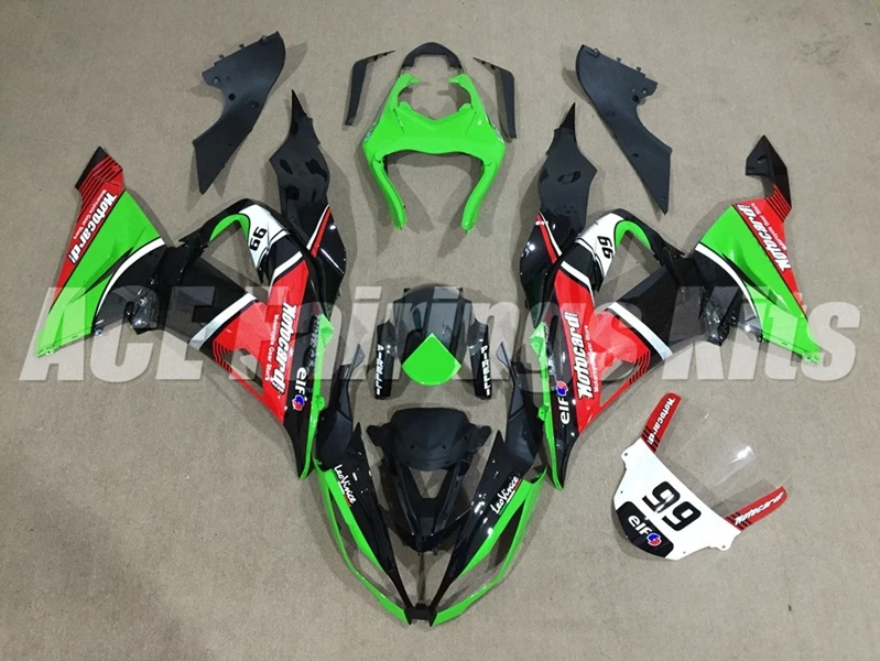 4 подарки ABS Обтекатели комплект подходит для Kawasaki ZX6R 2013 ZX-6R 600cc Ninja 636 599 Кузов Набор красный зеленый
