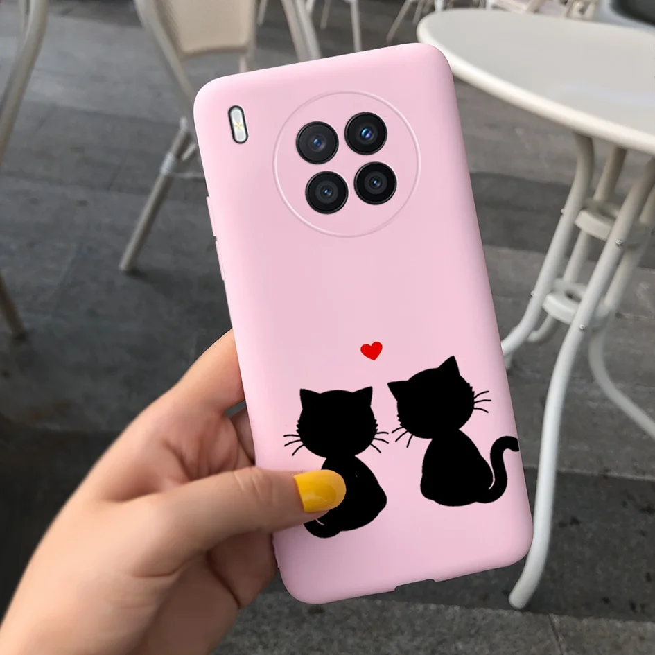 wallet cases For Huawei nova 8i 4G Case Lovely Cow Pig Pets Cartoon Soft Cover For Huawei Nova 8i 2021 Coque nova8i 8 i Honor 50 Lite Housing phone dry bag