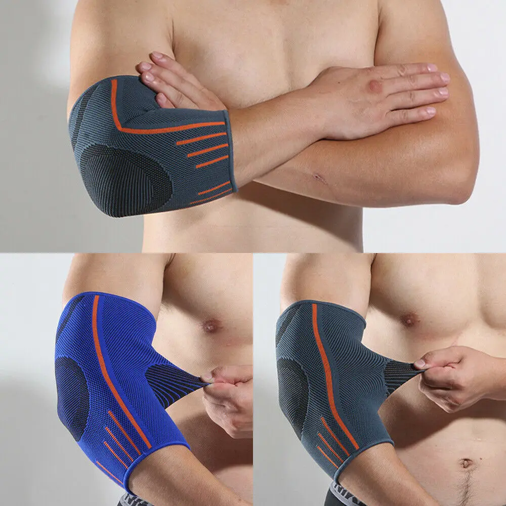 Almohadillas protectoras para codos, vendaje de artritis, manga de compresión, protector de brazo, gimnasio, deporte, 1 unidad