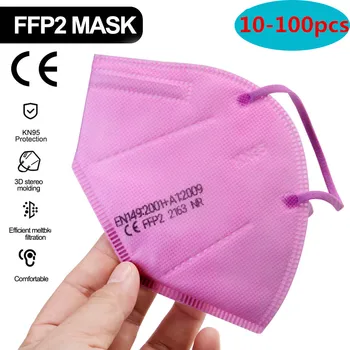 

10-100pcs FFP2 KN95 Face Mask Mascarillas Anti Dust Mouth Mask Mouth Filter Mask Against Pollution reusable Mask Fast Delivery