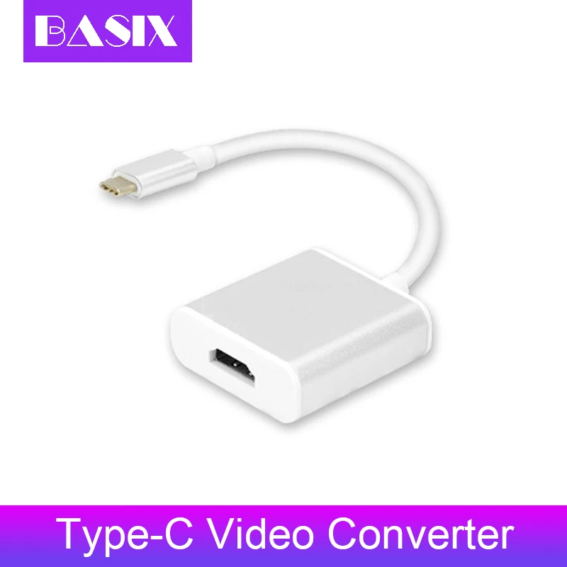 Basix USB C HDMI Кабель-адаптер Usb 3,1 Thunderbolt 3 к HDMI Usb-c к HDMI кабель конвертер для type C компьютерные аксессуары