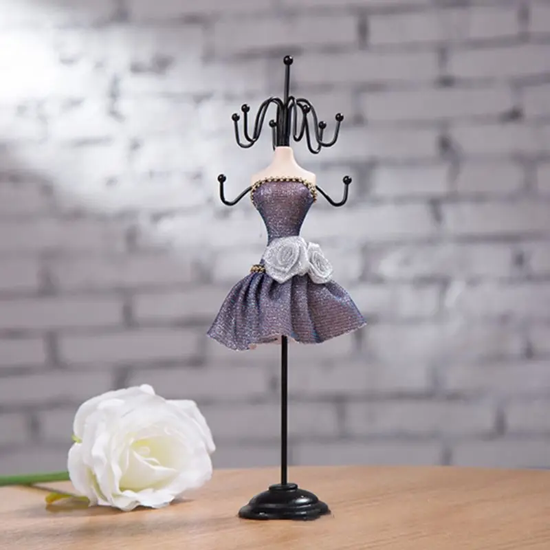 Элегантный Творческий Манекен-платье для дома серьги для хранения стойки съемный леди фигура ювелирные изделия стенд ожерелье кольцо