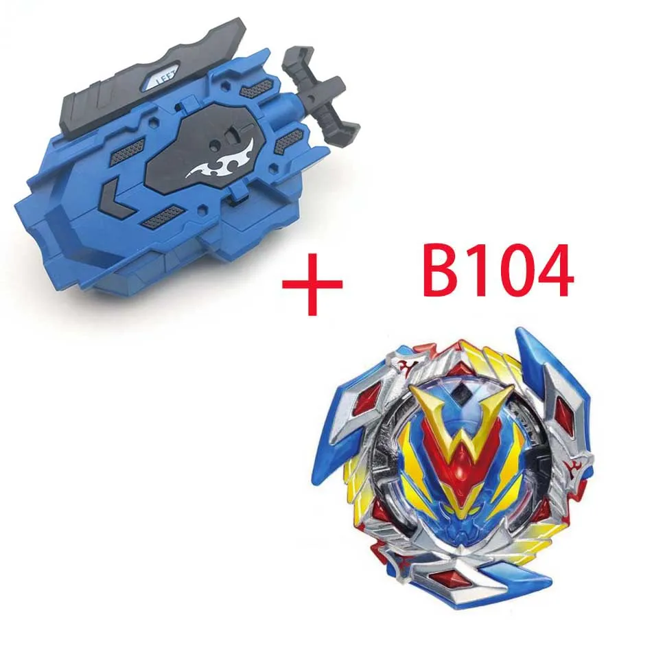 Beyblade Burst B-100 CHO-Z VALKYRIE. Z. Ev с левым и правым двухсторонним пусковым устройством, металлический бустер, топ стартер, гироскоп, спиннинговая игрушка для боя - Цвет: B104