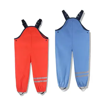 

Children Waterproof Overalls Children Baby Boys Girls Trousers Spring And Autumn Boys Waterproof Pants Kids Rain Pants For Child