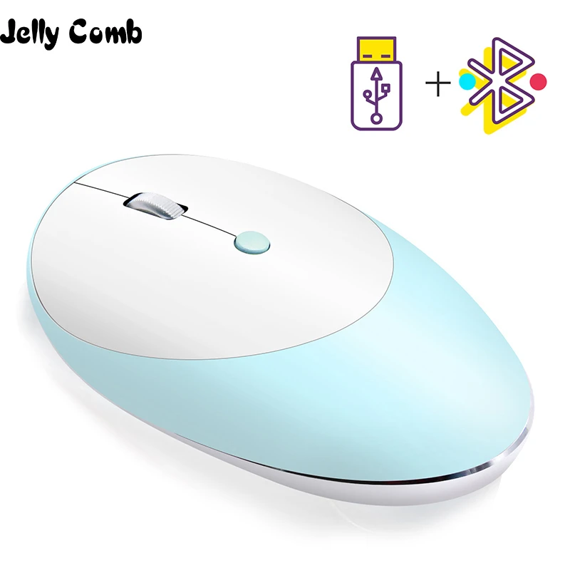 Bluetooth-мышь Jelly Comb аккумуляторная беспроводная эргономичная 2 4 ГГц | Компьютеры и