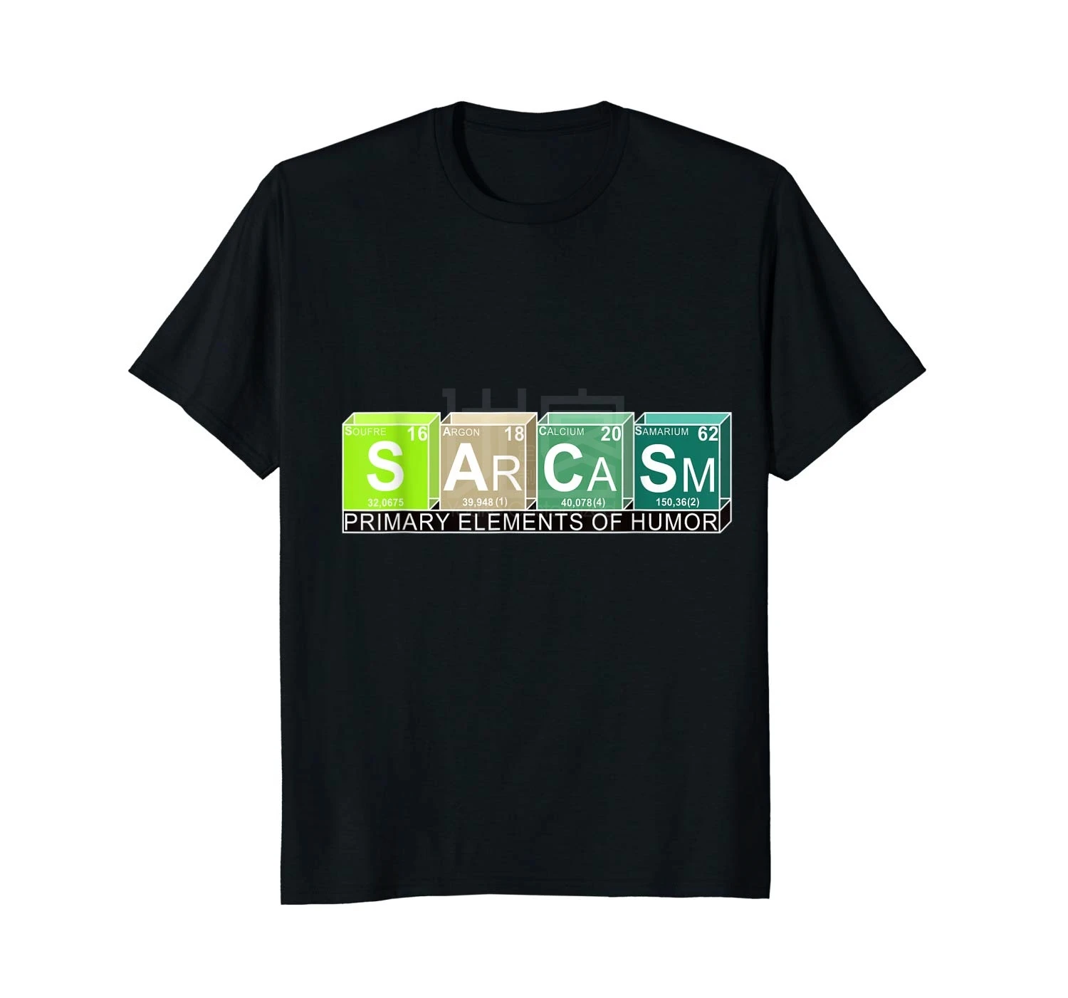 Cool Gift Sarcasm Primary Elements Of Humor Chemistry Jokes Funny Women Tee Shirt O Neck Cotton Tees Tops | Мужская одежда