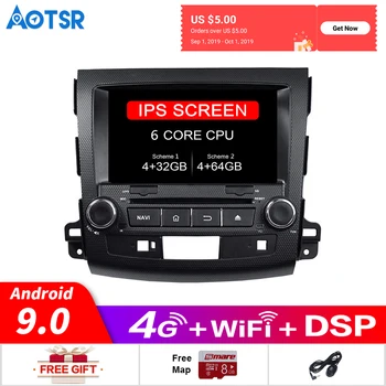 

Android 9.0 Car DVD Player GPS Navigation For Mitsubishi Outlander 2006-2012 Car Radio Tape Recorder Headunit Multimedia Player