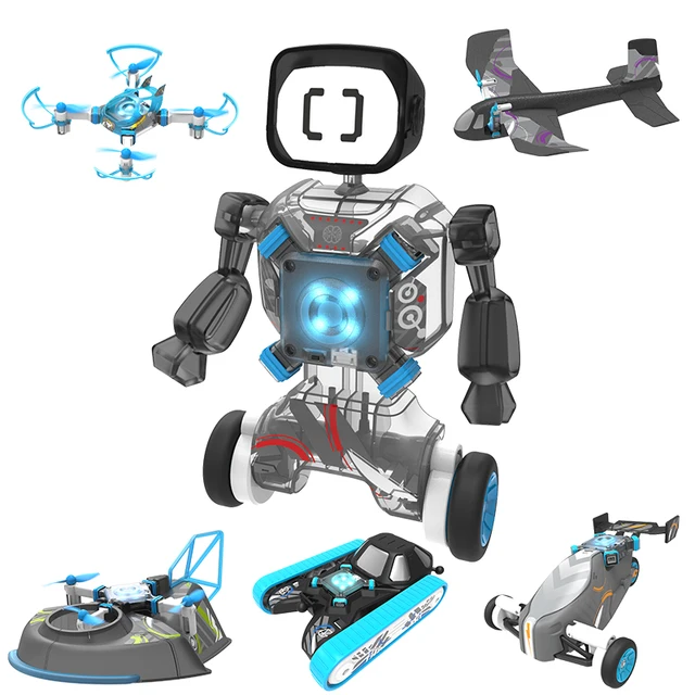 US $42.62 Intelligence Remote Control Airplane 6 in 1 DIY Assembling Kit Robot Toy For Kids Children Educatio