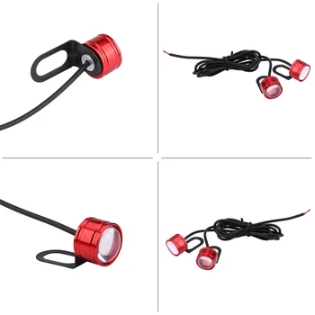 

2pcs LED Motorcycle Handlebar Light Handlebar Rear Mirror Light DRL Driving Fog Lamp Decorative Strobe Light Lamp Universal