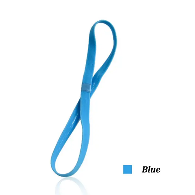 Women Stretch Sports Yoga Hairband Headband for Men Sport Running Fitness Headbands Elastic Anti-slip Sweatband Gym Headbands Blue