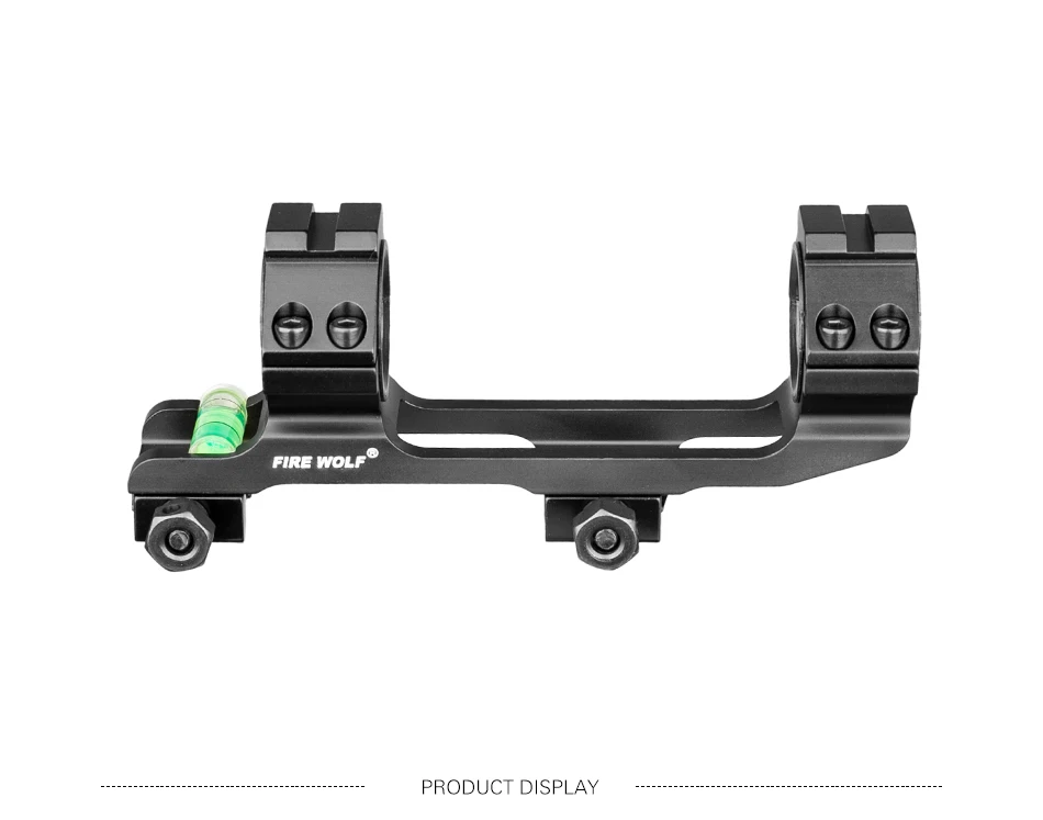 thumbnail image 2 of 30mm Scope Mount With Angle Indicator 30mm Scope Rings With Angle Indicator & Bubble Level - Dual Ring Mount For Picatinny Rails Bubble Level Scope Mount 2 of 11
