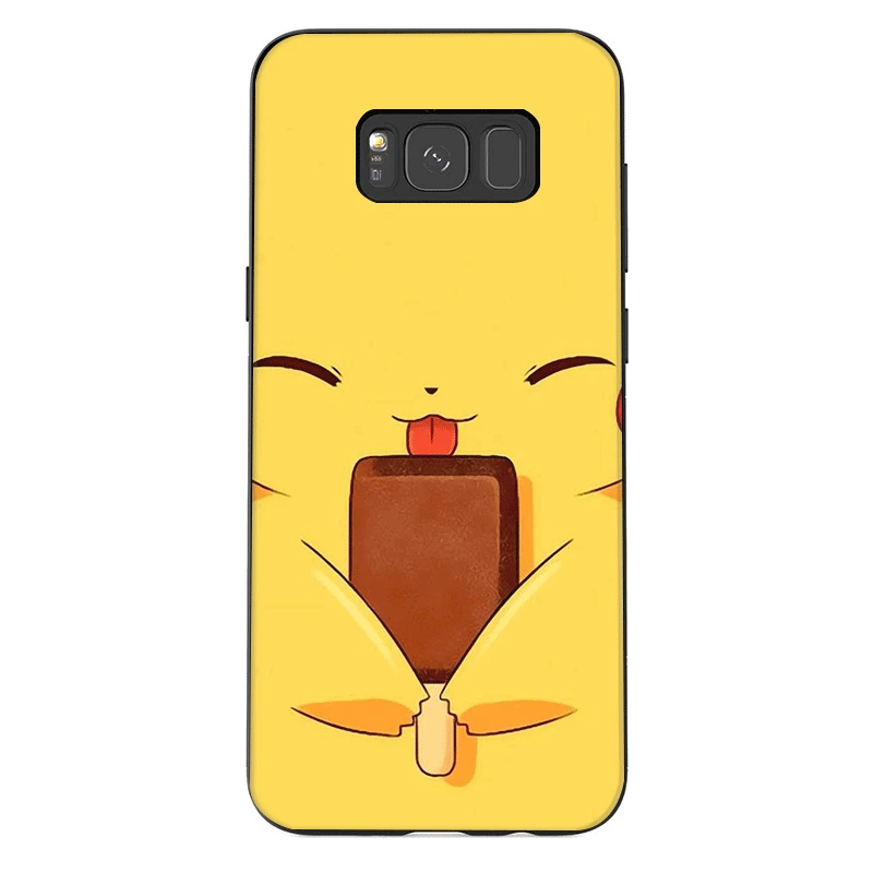 Чехол для телефона samsung J6 A70 A60 A50 A40 A20 A30 A10 A7 A6 A5 A3 A8 A9 крышка Пикачу