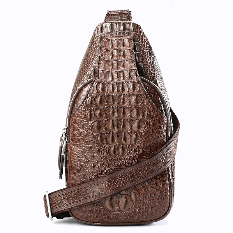 100% натуральная крокодиловая кожа мужской модный бюстгальтер | Багаж и сумки