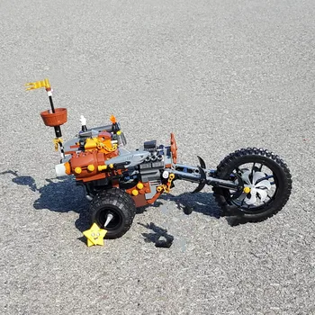 

45011 852pcs MetalBeard's Heavy Metal Motor Trike Movie series Building Blocks Bricks Educational Toy Compatible With Bela 70834