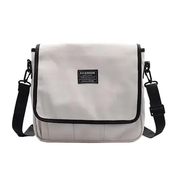 

Women's Bag Shoulder Messenger Package Solid Color Canvas Simple Large Capacity Wild Simple Fashion Popular Trend H1