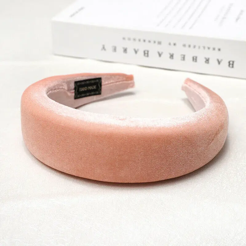 dark pink Женская милая бархатная повязка на голову ободок с узлом, модная повязка на голову в стиле бохо, заколка-Твистер, аксессуары для одежды - Цвет: dark pink