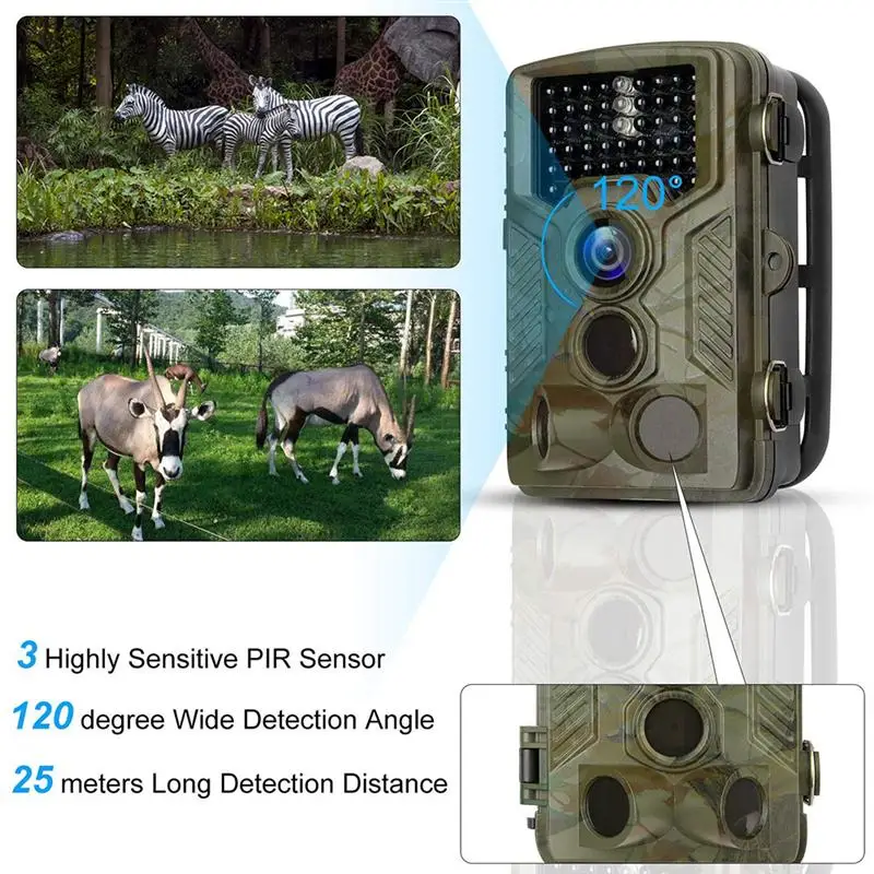 

HC-800A Hunting Camera 42 IR LEDs Infrared Night Vision Hunting Scouting Camera For Wildlife Farm Security Trigger Speed 0.5s