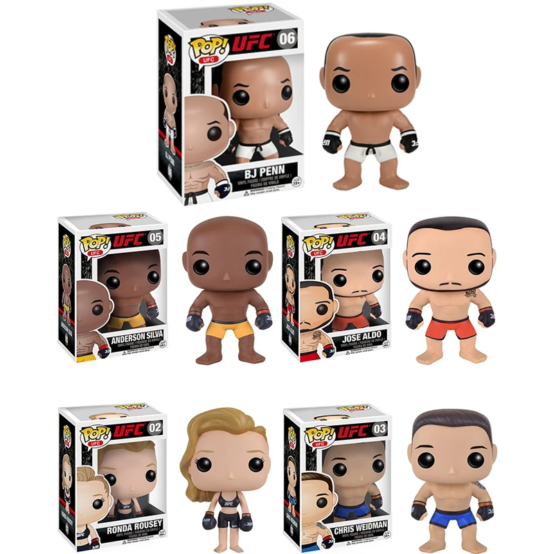 

FUNKO POP Official POP UFC: Ronda Rousey Anderson Silva Chris Weidman Vinyl Action Figure Collection Toys for Children Gift