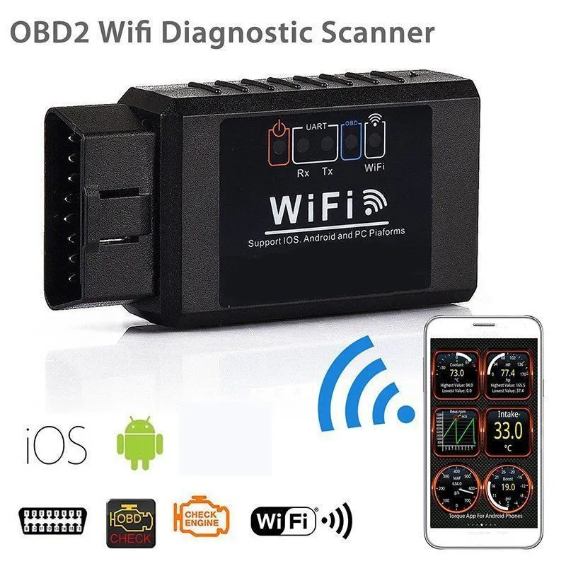 V1.5 ELM327 OBD2 для Android автомобильный считыватель кода самопроверка Диагностика