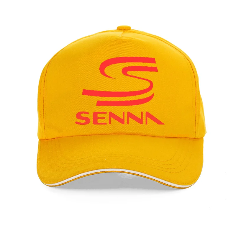 Летняя мода Hero F1 Ayrton Senna Кепка для мужчин и женщин хлопок папа гоночный автомобиль бейсболки Регулируемые Snapback шапки bone Senna - Цвет: Цвет: желтый