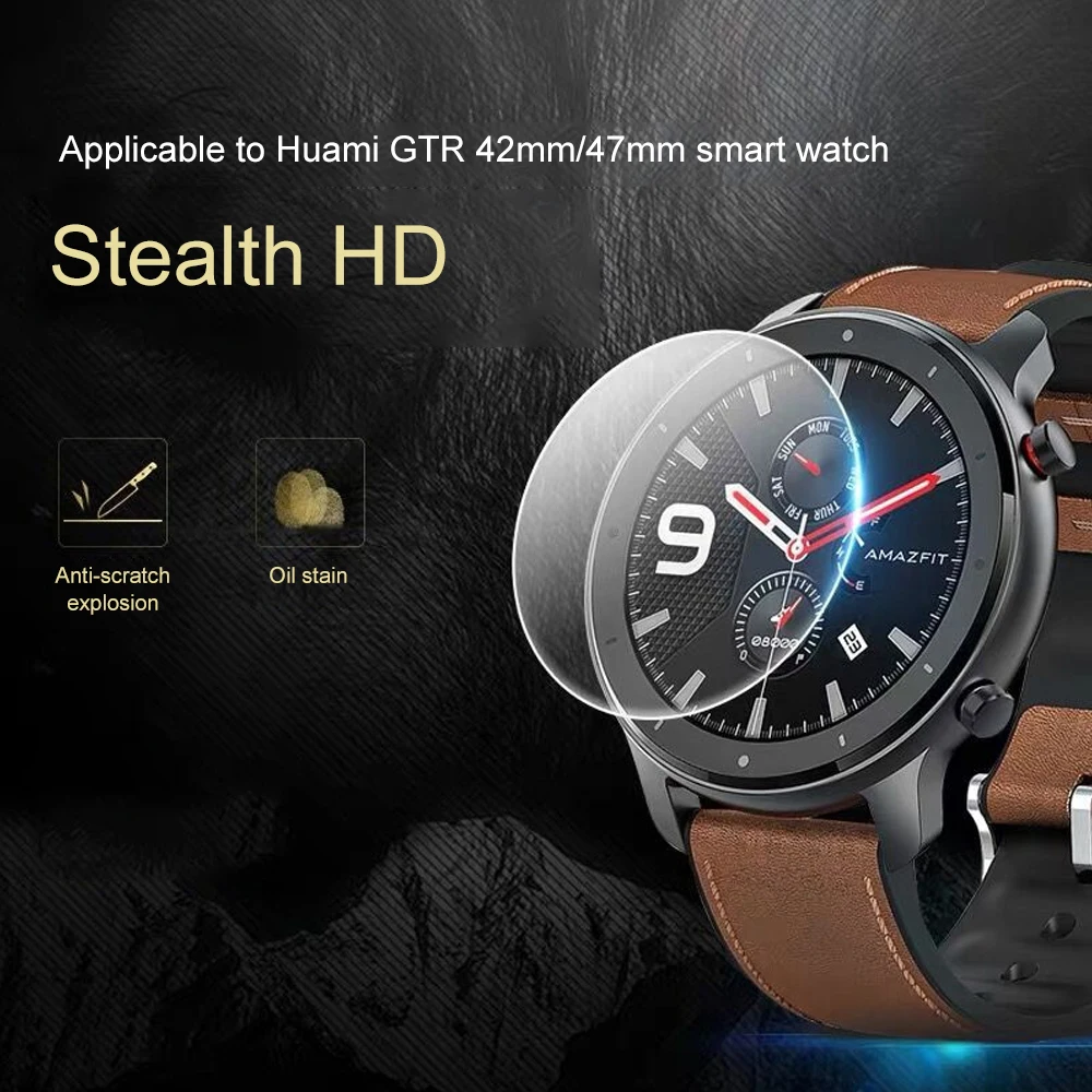 Стекло Hangrui для XiaoMi Amazfit GTR 47 HD прозрачное закаленное стекло мм 42 защитная пленка
