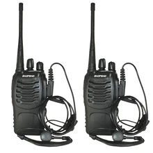 2 Pçs/lote BF-888S conjunto de Mini Walkie Talkie bf-888s Baofeng Handheld em Dois Sentidos de Carga USB Portátil Presunto Rádio caça caminhadas