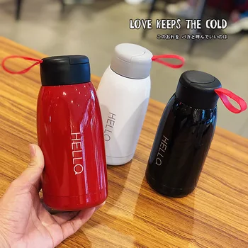 

Korean simple Vacuum Cup male and female students couple vacuum stainless steel sports bottle creative lovely cup