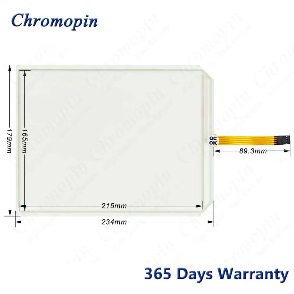 Vidro Painel de Tela de Toque Etop33c0050 para Uniop Etop33 Etop33b-0050 com Filme de Proteção com Revestimento Frontal - Imagem 3