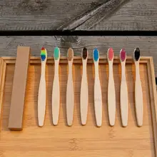 10 шт., мягкая щетина, детская бамбуковая зубная щетка, зубная щетка es, Экологически чистая зубная щетка для ухода за полостью рта, зубная щетка для путешествий для детей