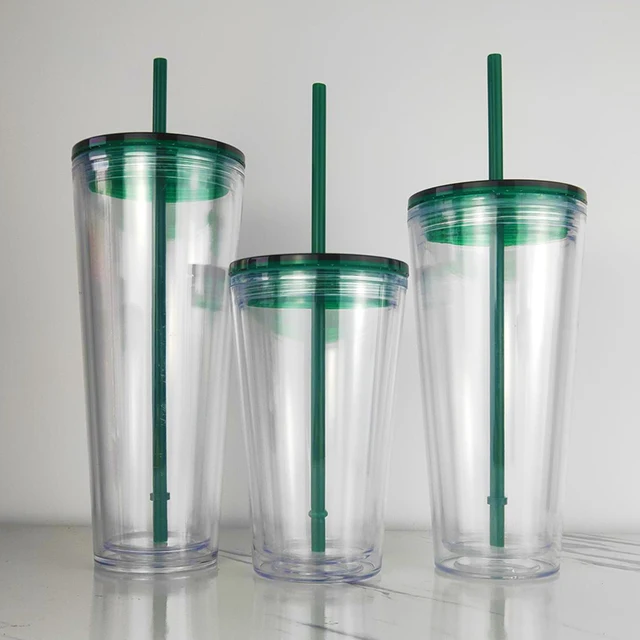 Snow Globe Tumbler Blank Cups with Straw & Clear Lid BPA FREE 16 oz or -  Resin Rockers