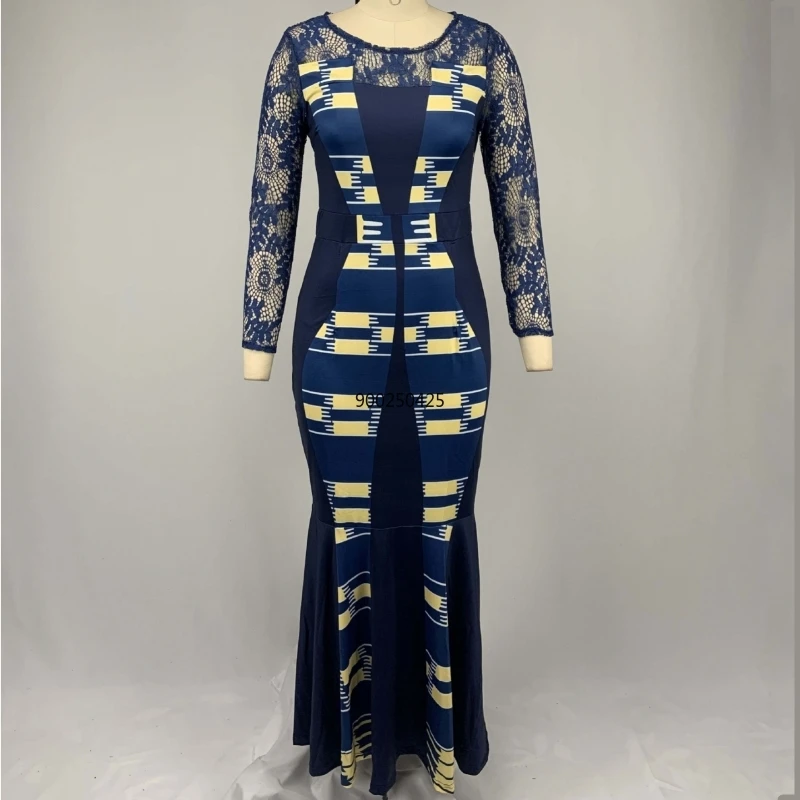 Комплект из обуви в африканском стиле платье для женщин 2020 Повседневная одежда