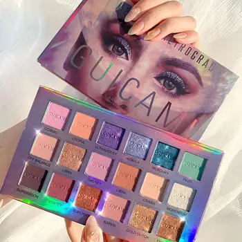 

18 Colours Eyeshadow Palette Durable Multi-color Easy To Apply Shimmer Matte Eye Shadow Palette For Women Girls Natural Shadow