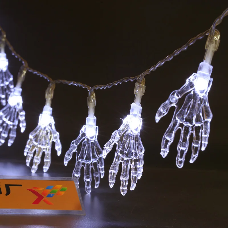 

New pattern Halloween Decorative lamp 2.5 meters LED color lamp Halloween Ghostly Skull Ghosts Battery lamp string