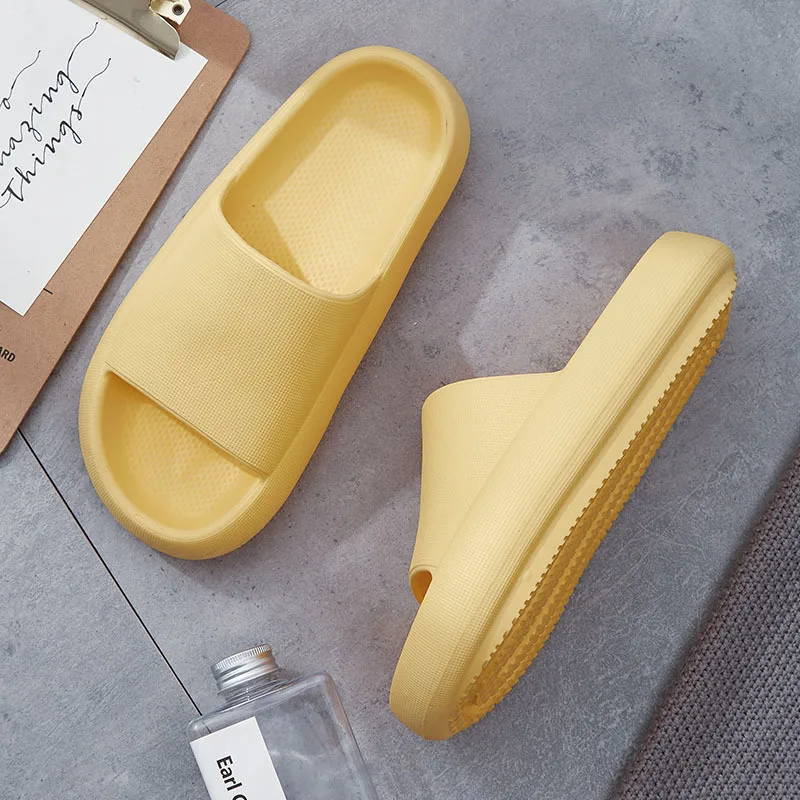 2020 New Men Platform Slippers Summer New Couple Slippers Home Bathroom Non-Slip Platform Shoes Women Flip Flops