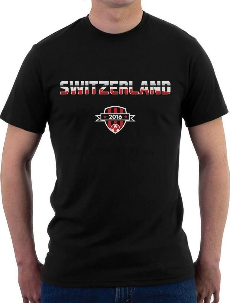 Switzerland Soccer Team 2016 Football Fan T-Shirt Gift Idea | Мужская одежда