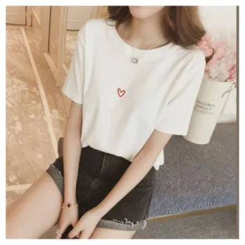 

New Printed Female T-Shirt Short Sleeve Women Tops Loose Summer T Shirt