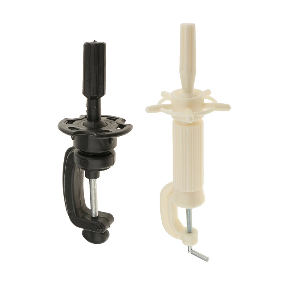 2pcs Cosmetology Mannequin Head Eyelashes Practice Model Holder Clamp Stand